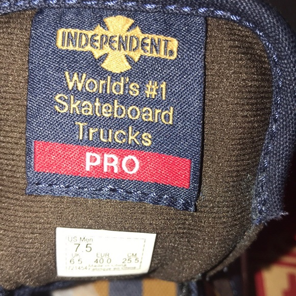 >Ⓜ️GILBERT CROCKETT CANVAS DRESS BLUES BROWN WHITE WORLD’S #1 SKATE BRAND 🆕VANS - Picture 4 of 14